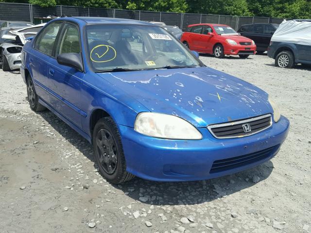 2HGEJ6613YH559119 - 2000 HONDA CIVIC BASE BLUE photo 1