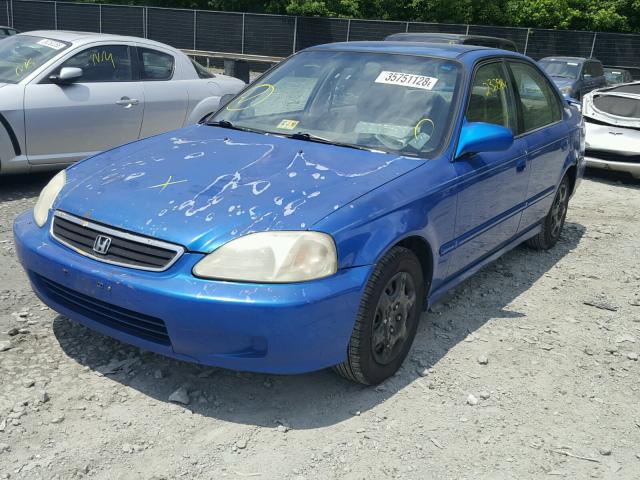 2HGEJ6613YH559119 - 2000 HONDA CIVIC BASE BLUE photo 2