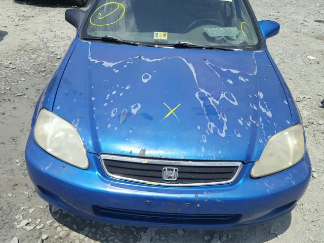 2HGEJ6613YH559119 - 2000 HONDA CIVIC BASE BLUE photo 7
