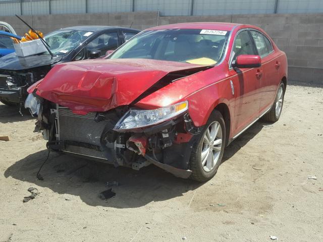 1LNHL9DR3CG803447 - 2012 LINCOLN MKS RED photo 2
