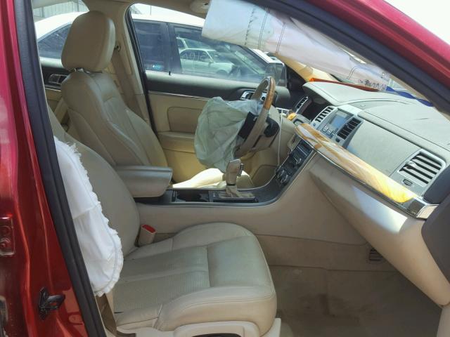 1LNHL9DR3CG803447 - 2012 LINCOLN MKS RED photo 5