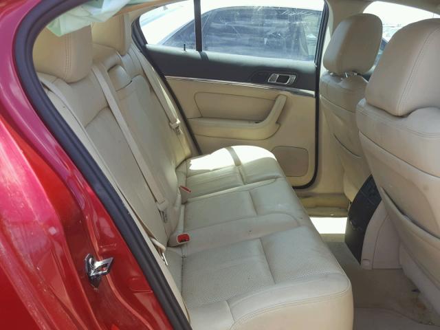 1LNHL9DR3CG803447 - 2012 LINCOLN MKS RED photo 6