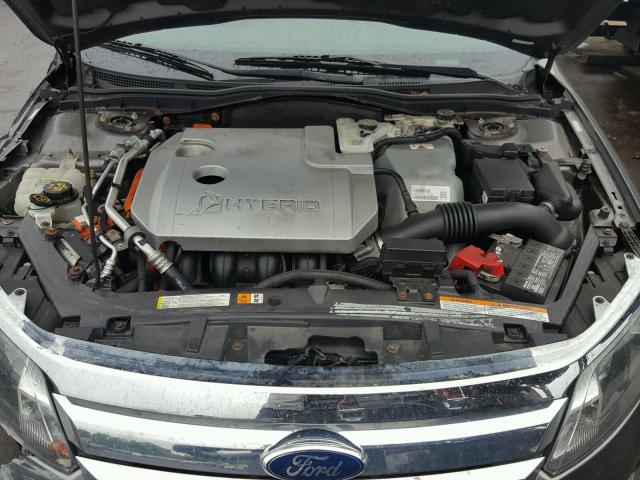 3FADP0L37BR129266 - 2011 FORD FUSION HYB GRAY photo 7