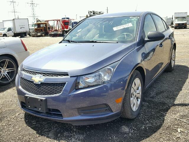 1G1PA5SH6E7269414 - 2014 CHEVROLET CRUZE LS BLUE photo 2