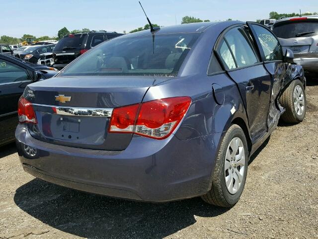 1G1PA5SH6E7269414 - 2014 CHEVROLET CRUZE LS BLUE photo 4