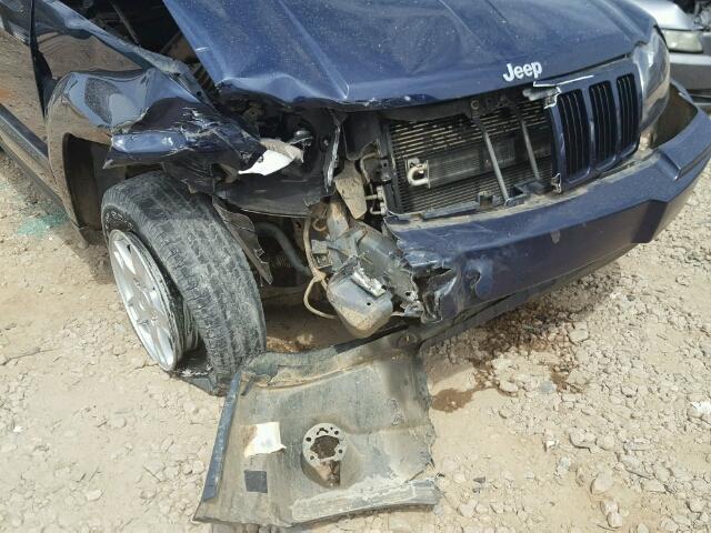 1J4GR48K75C580767 - 2005 JEEP GRAND CHER BLUE photo 9