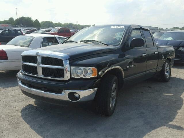 1D7HA18DX3S284684 - 2003 DODGE RAM 1500 S BLACK photo 2