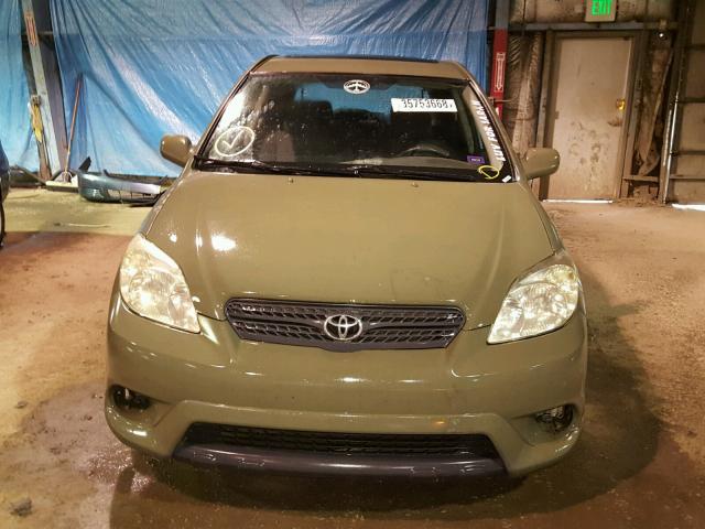 2T1KR32E35C432099 - 2005 TOYOTA COROLLA MA GREEN photo 9