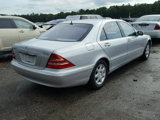 WDBNG70J22A294788 - 2002 MERCEDES-BENZ S 430 SILVER photo 4