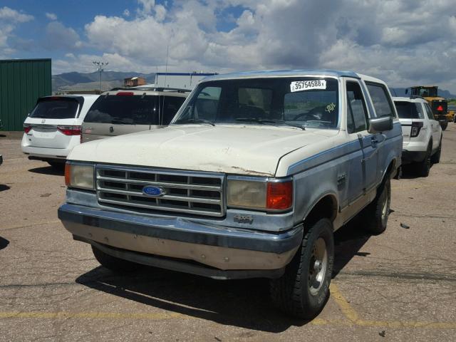 1FMEU15H2LLA14141 - 1990 FORD BRONCO U10 BLUE photo 2