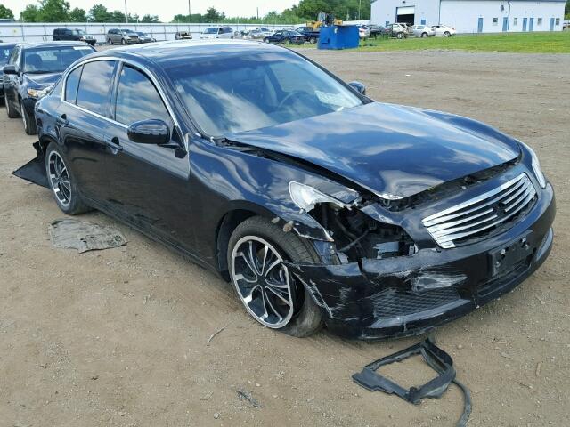 JNKBV61E87M715455 - 2007 INFINITI G35 BLACK photo 1