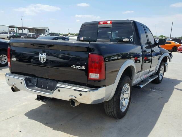 1C6RD7JT7CS195527 - 2012 DODGE RAM 1500 L BLACK photo 4