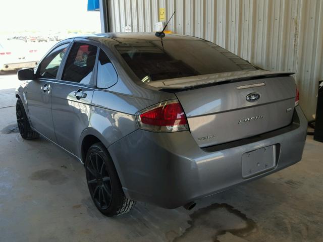 1FAHP3GNXAW173045 - 2010 FORD FOCUS SES GRAY photo 3