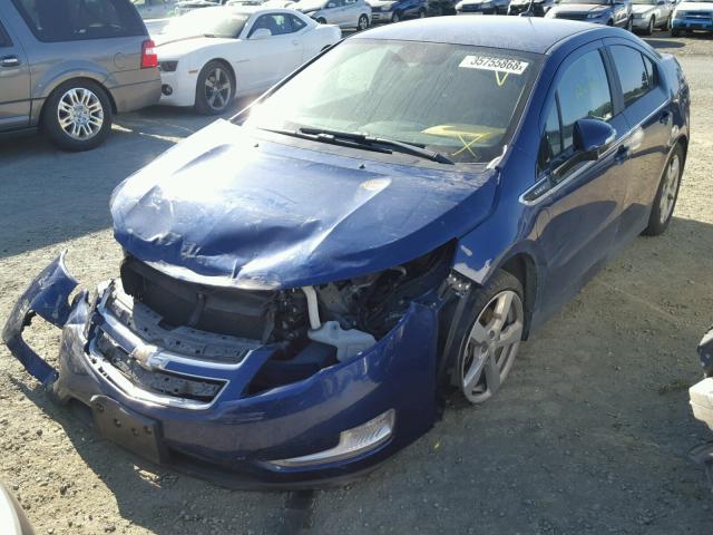 1G1RA6E46DU103854 - 2013 CHEVROLET VOLT BLUE photo 2