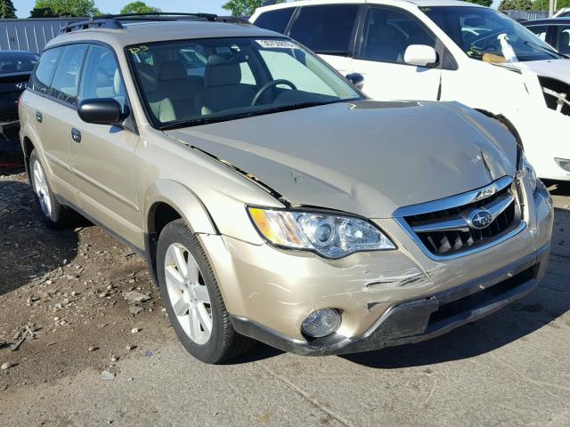 4S4BP61C687321099 - 2008 SUBARU OUTBACK 2. TAN photo 1