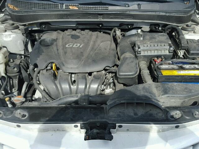 5NPEB4AC1CH474823 - 2012 HYUNDAI SONATA GLS SILVER photo 7