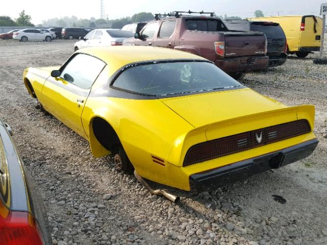 1G2AS87J3BN120350 - 1981 PONTIAC FIREBIRD YELLOW photo 3