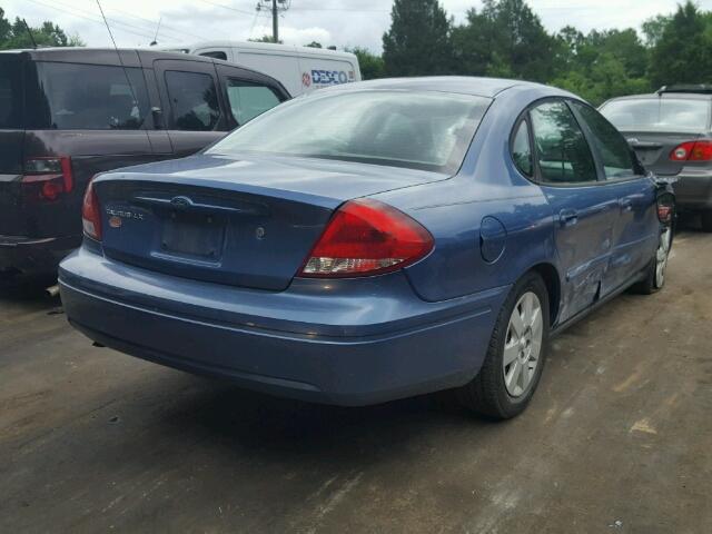 1FAFP52U04A143006 - 2004 FORD TAURUS LX BLUE photo 4