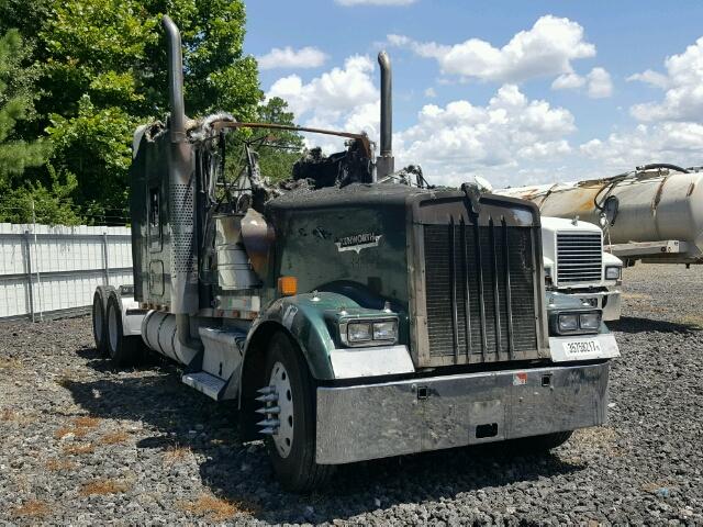 1XKWDB9X7YJ843861 - 2000 KENWORTH CONSTRUCT GREEN photo 1