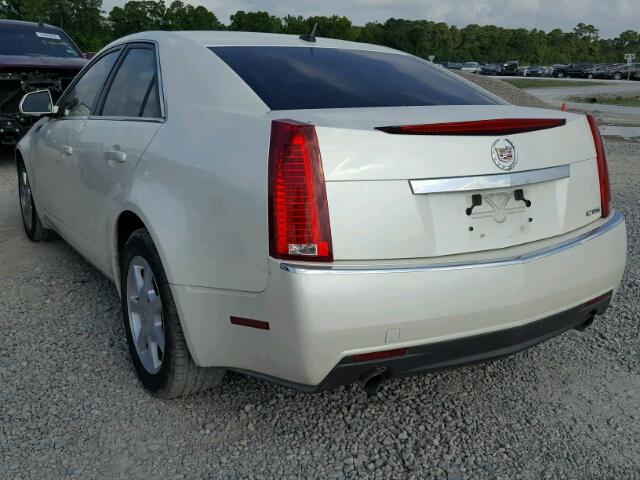 1G6DF577580155626 - 2008 CADILLAC CTS WHITE photo 3