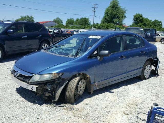 19XFA1F35AE003743 - 2010 HONDA CIVIC VP BLUE photo 2