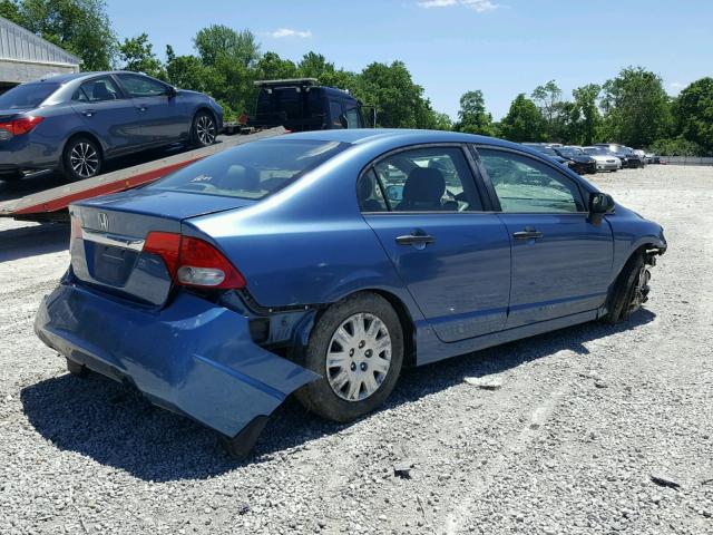 19XFA1F35AE003743 - 2010 HONDA CIVIC VP BLUE photo 4