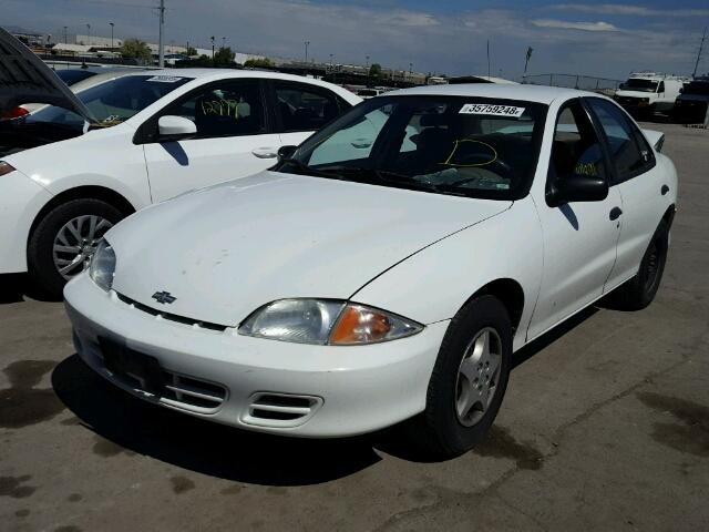 1G1JC524617361291 - 2001 CHEVROLET CAVALIER B WHITE photo 2