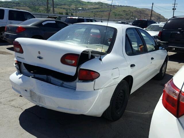 1G1JC524617361291 - 2001 CHEVROLET CAVALIER B WHITE photo 4