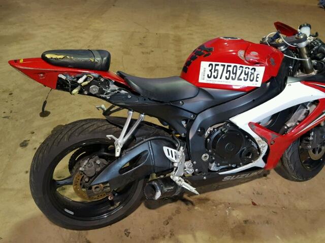 JS1GN7DA172126565 - 2007 SUZUKI GSX-R600 RED photo 9