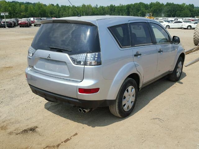 JA4MS31X47U008639 - 2007 MITSUBISHI OUTLANDER SILVER photo 4