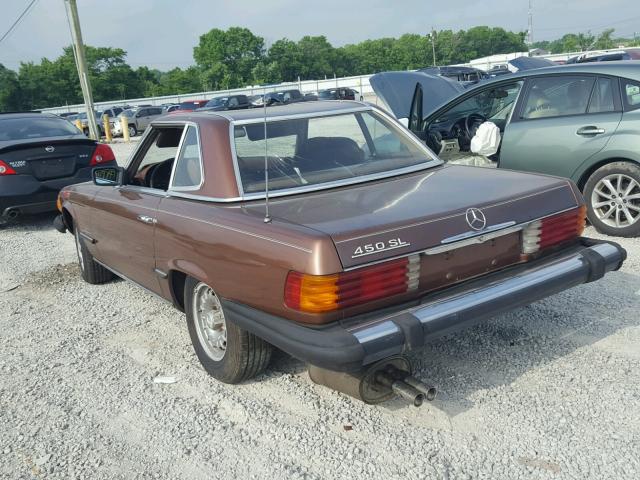 10704412031929 - 1976 MERCEDES-BENZ 450SL BROWN photo 3