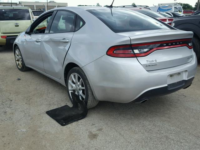 1C3CDFBA5DD214561 - 2013 DODGE DART SXT SILVER photo 3