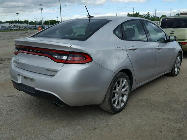 1C3CDFBA5DD214561 - 2013 DODGE DART SXT SILVER photo 4