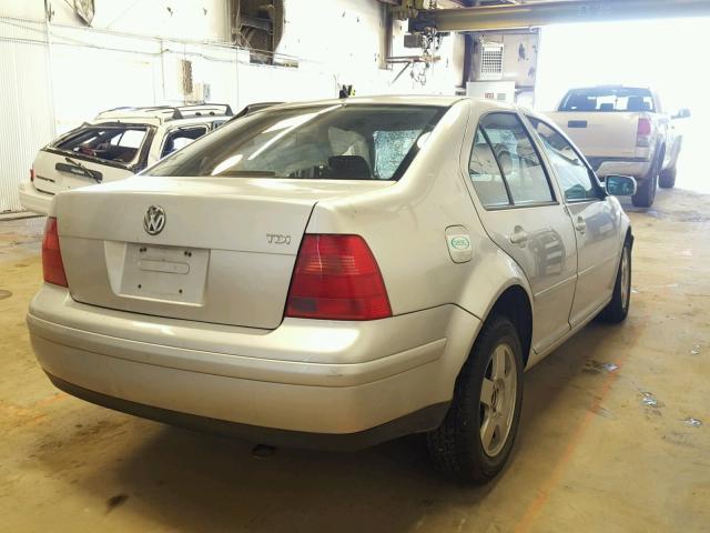 3VWSP69M62M003785 - 2002 VOLKSWAGEN JETTA GLS GRAY photo 4