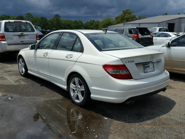 WDDGF5GB8BF643302 - 2011 MERCEDES-BENZ C 350 WHITE photo 3