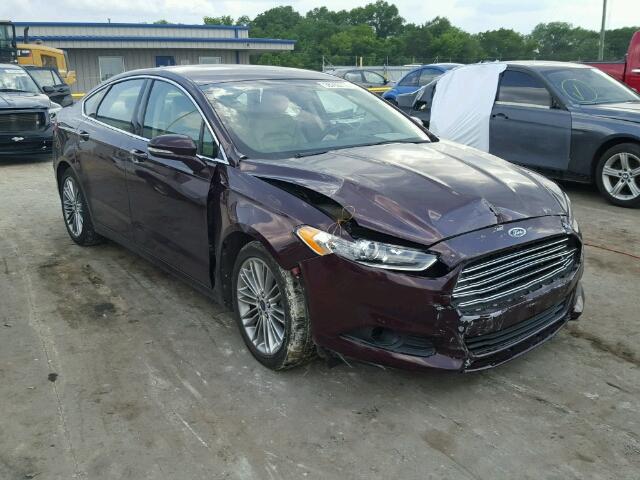 3FA6P0H99DR190353 - 2013 FORD FUSION MAROON photo 1