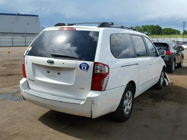 KNDMB233786242371 - 2008 KIA SEDONA EX WHITE photo 4