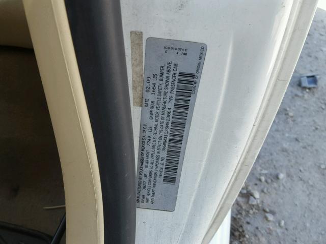 3VWRW31C39M513864 - 2009 VOLKSWAGEN NEW BEETLE 白色 照片 10