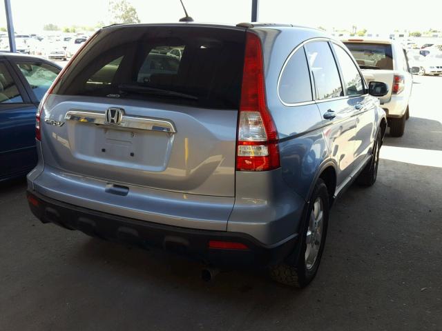 5J6RE48758L017575 - 2008 HONDA CR-V EXL BLUE photo 4