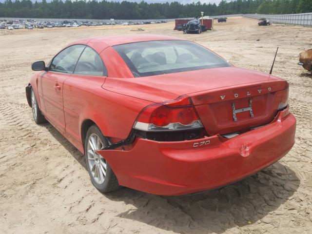 YV1MC67279J074777 - 2009 VOLVO C70 T5 RED photo 3