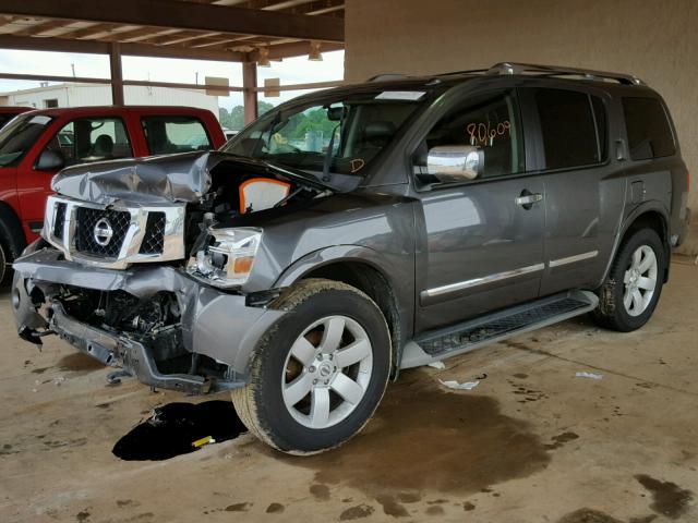 5N1BA0ND2CN616478 - 2012 NISSAN ARMADA SV GRAY photo 2