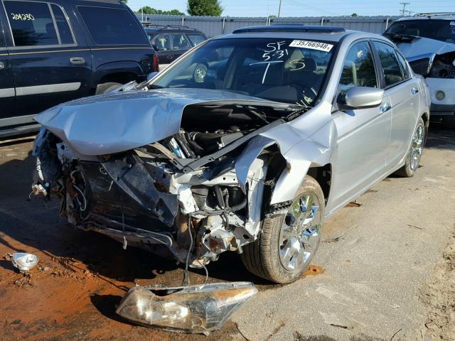 1HGCP36878A005548 - 2008 HONDA ACCORD EXL SILVER photo 2