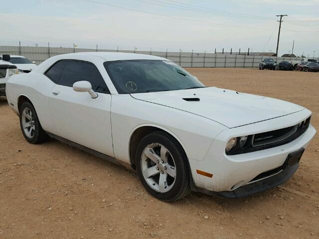 2C3CDYAG5DH562641 - 2013 DODGE CHALLENGER WHITE photo 1