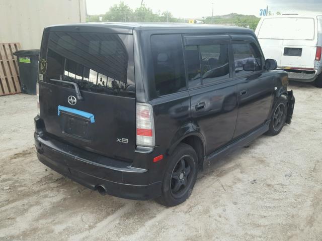 JTLKT324164084322 - 2006 TOYOTA SCION XB BLACK photo 4
