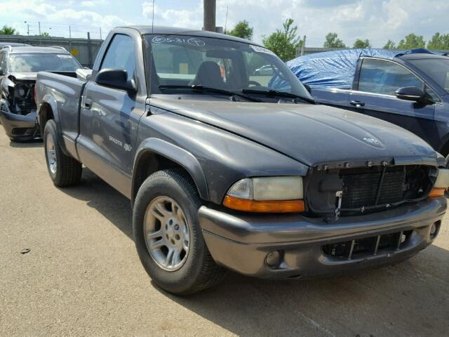 1B7FL16X62S716050 - 2002 DODGE DAKOTA BAS GRAY photo 1