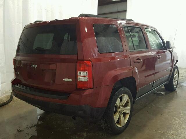 1C4NJRFB5DD253216 - 2013 JEEP PATRIOT LA RED photo 4