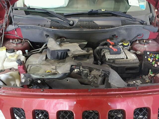 1C4NJRFB5DD253216 - 2013 JEEP PATRIOT LA RED photo 7