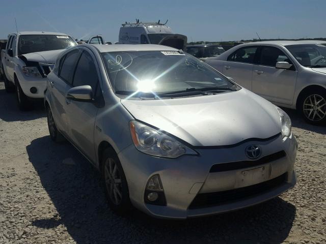 JTDKDTB3XD1539070 - 2013 TOYOTA PRIUS C SILVER photo 1