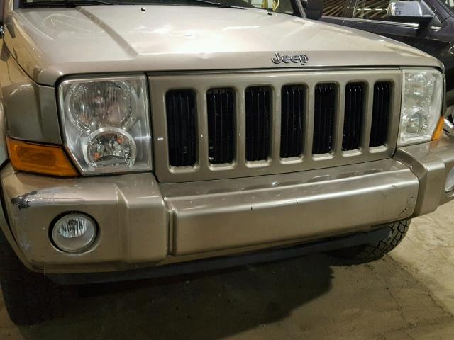 1J8HG48K36C203024 - 2006 JEEP COMMANDER ოქროსფერი ფოტო 10