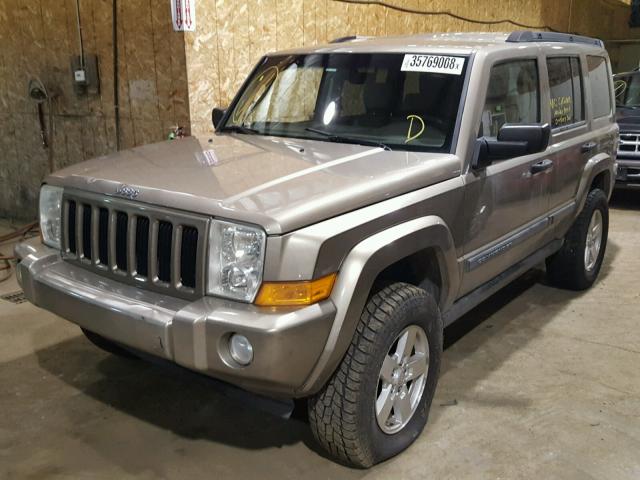 1J8HG48K36C203024 - 2006 JEEP COMMANDER ოქროსფერი ფოტო 2